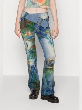 Jaded London La Rambla Denim Low Rise Jeans 25